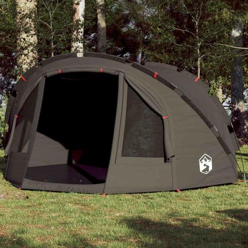 vidaXL Vistent 4-persoons waterdicht bruin, Caravans en Kamperen, Tenten, Nieuw, Verzenden