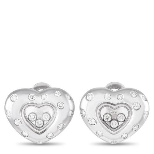 Chopard - Boucles doreilles - 18 carats Or blanc, Boucles, Handtassen en Accessoires, Oorbellen