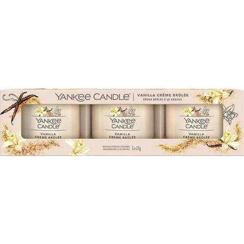 Yankee Candle Filled Votive Vanilla Creme Brulee 3x37 g, Bijoux, Sacs & Beauté, Beauté | Cosmétiques & Maquillage, Envoi