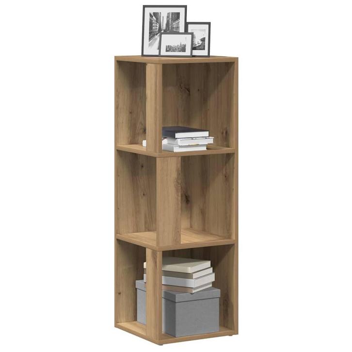 vidaXL Hoekkast 33x33x100 cm bewerkt hout artisanaal, Huis en Inrichting, Kasten | Overige, Nieuw, Verzenden