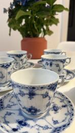 Royal Copenhagen - Service à café (7) - Blue Fluted Plain -, Antiek en Kunst