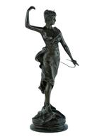 A. Levasseur - Beeld, Diane Chasseresse - 54 cm - Brons, Antiek en Kunst