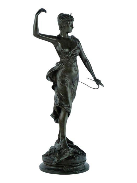 A. Levasseur - Beeld, Diane Chasseresse - 54 cm - Brons, Antiek en Kunst, Curiosa en Brocante