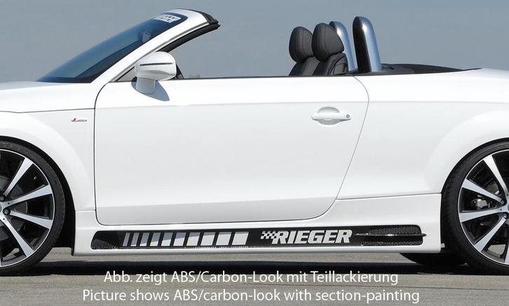 Rieger side skirt | TT (8J): 09.06- - Coupé, Roadster | l st, Auto-onderdelen, Carrosserie, Nieuw, Audi, Verzenden