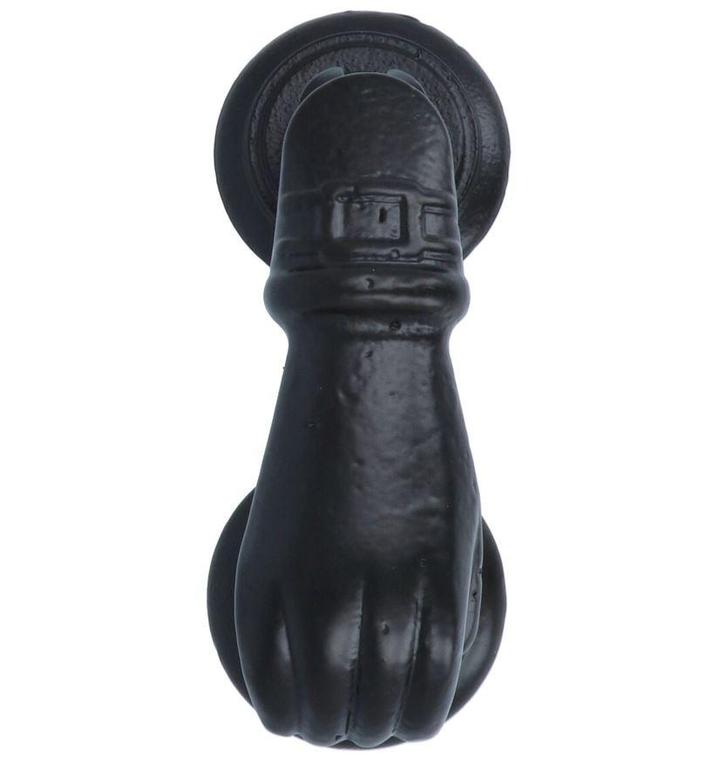 Deurklopper Mod. 4 staal zwart, Doe-het-zelf en Bouw, Hang- en Sluitwerk, Klink of Kruk, Nieuw, Overige materialen