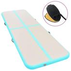 vidaXL Gymnastiekmat met pomp opblaasbaar 700x100x10 cm PVC, Verzenden, Nieuw