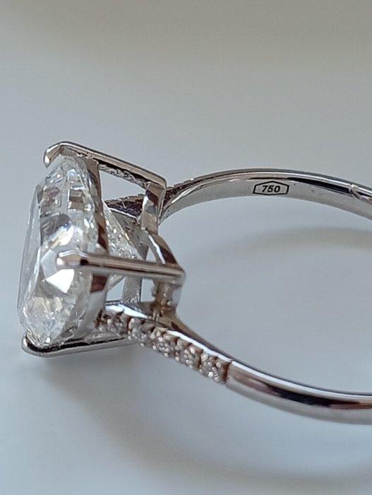 Zonder Minimumprijs - Verlovingsring - 18 karaat Witgoud -, Handtassen en Accessoires, Antieke sieraden