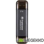 Transcend TS2TESD310C 2TB USB-C/USB-A, Computers en Software, Harde schijven, Verzenden, Nieuw