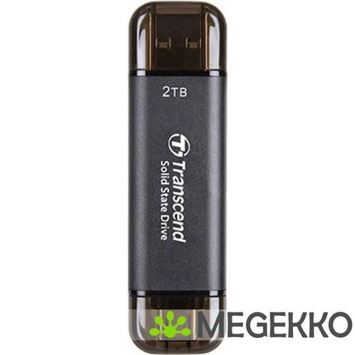 Transcend TS2TESD310C 2TB USB-C/USB-A, Computers en Software, Harde schijven, Nieuw, Verzenden