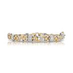 Armband - 18 karaat Geel goud, Witgoud - 1.55ct. tw. Diamant, Nieuw