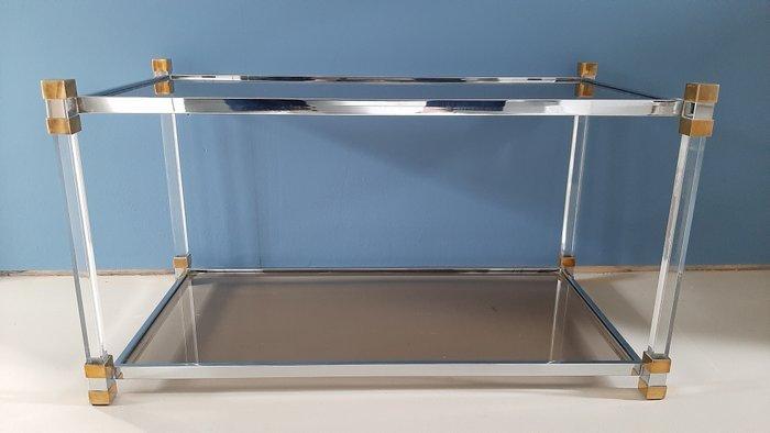 Belgo Chrom - Salontafel - Acryl, Chroom, Glas, Verguld, Antiek en Kunst, Curiosa en Brocante