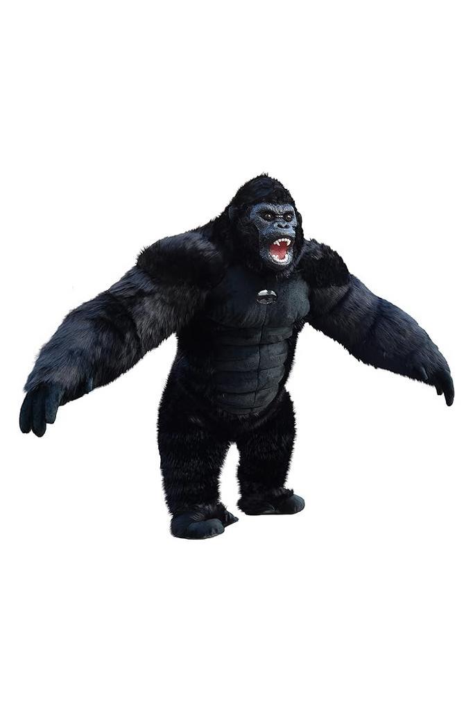 Mega Opblaasbare Mascotte Gorilla Zwart 2.6 Meter King Kong, Kleding | Heren, Carnavalskleding en Feestkleding, Nieuw, Ophalen of Verzenden