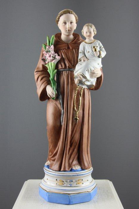 Figurine - Sint Antonius van Padua - Biscuit de porcelaine, Antiek en Kunst, Antiek | Boeken en Manuscripten