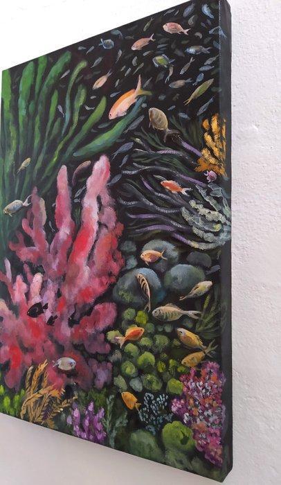 Valeria Pesce - CORAL FANTASY, Antiquités & Art, Art | Peinture | Moderne