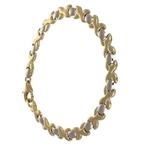 Armband - 18 karaat Geel goud, Witgoud, Handtassen en Accessoires, Nieuw
