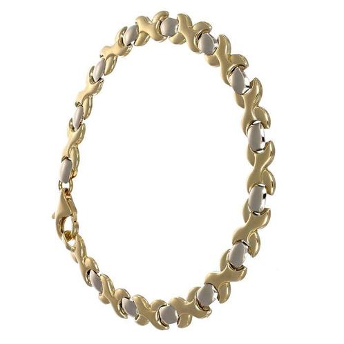 Armband - 18 karaat Geel goud, Witgoud, Handtassen en Accessoires, Armbanden