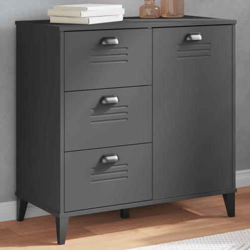 vidaXL Dressoir VIKEN 80x40x80 cm bewerkt hout, Huis en Inrichting, Kasten | Dressoirs, Nieuw, Verzenden