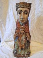 Figuur - Madonna mit Kind - Hout, Antiek en Kunst