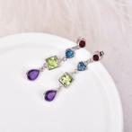 Sans Prix de Réserve - Boucles doreilles Argent - Gemmes, Nieuw