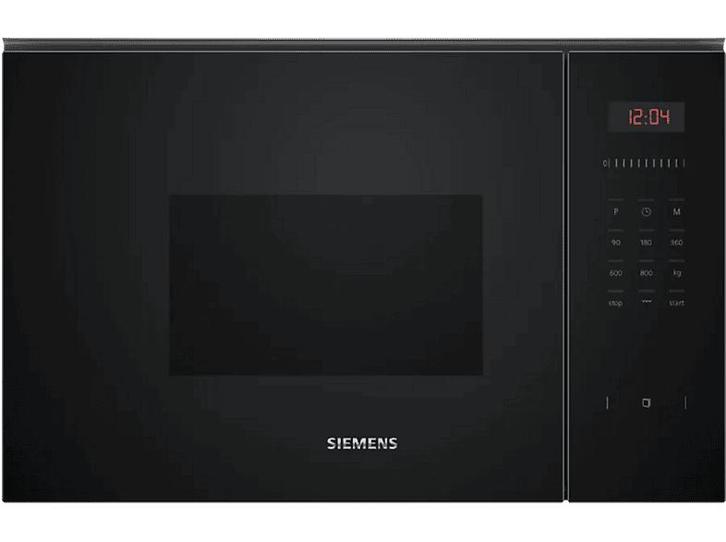Siemens -  Inbouw Microgolf Met Grill - Zwart, Elektronische apparatuur, Microgolfovens, 60 cm of meer, Inbouw, Draaiplateau, Nieuw