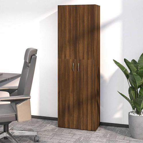 vidaXL Kantoorkast 60x32x190 cm bewerkt hout bruin, Huis en Inrichting, Kasten | Overige, Nieuw, Verzenden