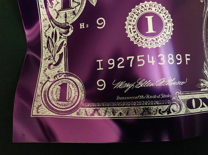 Karl Lagasse (1981) - One Dollar (purple) • Incl. COA. No, Antiek en Kunst, Kunst | Designobjecten