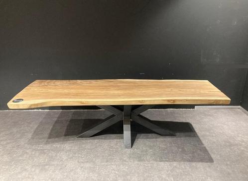 Table suar massif live edge tronc - Dimensions sur mesure, Maison & Meubles, Tables | Tables à manger, 200 cm ou plus, Neuf, Cinq personnes ou plus