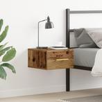 vidaXL Bedkast Wandmontage Oud Hout 35x35x20 cm, Huis en Inrichting, Verzenden, Nieuw