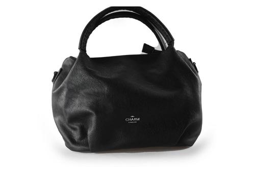 Charm London Tas Zwart | 5% extra korting, Handtassen en Accessoires, Tassen | Damestassen, Zwart, Zo goed als nieuw, Verzenden