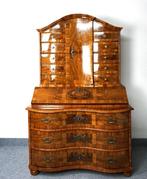 Secrétaire - secrétaire - Ronce de noyer - Baroque, Antiek en Kunst