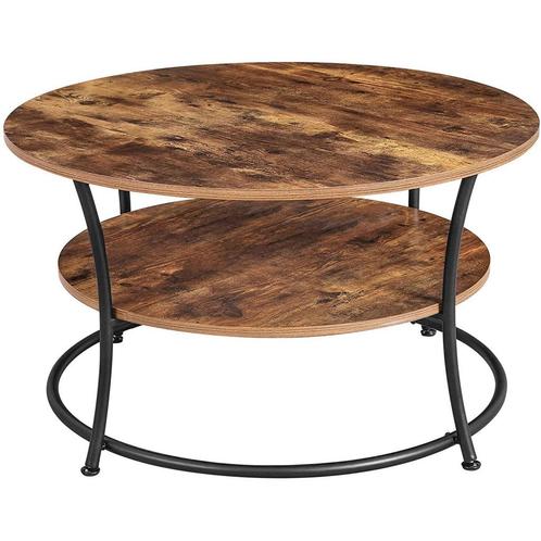 Salontafel -  - Industrieel design - Vintage bruinzwart, Huis en Inrichting, Tafels | Salontafels, Nieuw, Ophalen of Verzenden