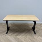 Tweedehands Ergoswiss slingerbureau, 160x80 cm. beuken -, Huis en Inrichting, Gebruikt, Bureau