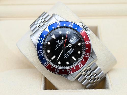 Rolex GMT-Master Ref. 16750 Year 1982 (Box), Handtassen en Accessoires, Horloges | Heren, Goud, Zo goed als nieuw, Goud, Rolex