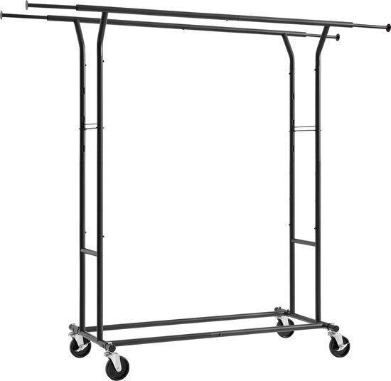 2dekans | ODADDY® Kledingrek op wieltjes - Garderoberek -, Huis en Inrichting, Kasten | Dressoirs, Ophalen of Verzenden