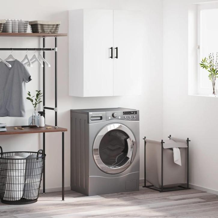 vidaXL Hangkast 69,5x34x90 cm wit, Huis en Inrichting, Kasten | Dressoirs, Nieuw, Verzenden