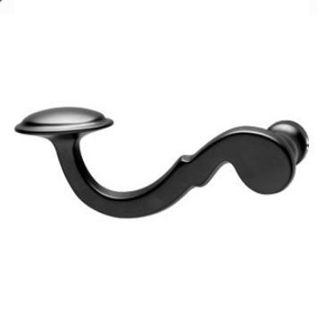Intersteel Enkele deurkruk links posthoorn mat zwart, Doe-het-zelf en Bouw, Hang- en Sluitwerk, Ophalen of Verzenden