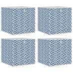 Opvouwbare Opbergboxen Blauw | Tweede Kansje | OP = OP, Huis en Inrichting, Woonaccessoires | Kisten, Overige materialen, Minder dan 50 cm