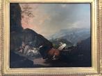 Johann Heinrich Roos (1631-1685) - Italian Landscape with, Antiek en Kunst