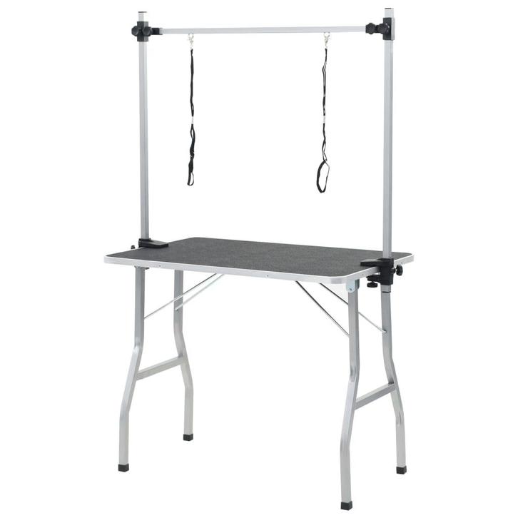 vidaXL Trimtafel voor huisdieren met 2 aanlijnopties, Dieren en Toebehoren, Overige Dieren-accessoires, Nieuw, Verzenden
