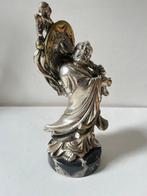sculptuur, Saggio orientale - 20 cm - gelakt zilver en, Antiek en Kunst