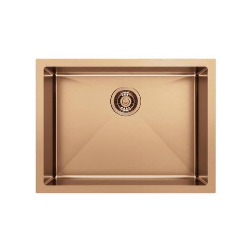 Inbouw Wastafel Sapho Zenith 60x45 cm RVS Koper PVD, Doe-het-zelf en Bouw, Sanitair, Overige typen, Nieuw, Ophalen of Verzenden