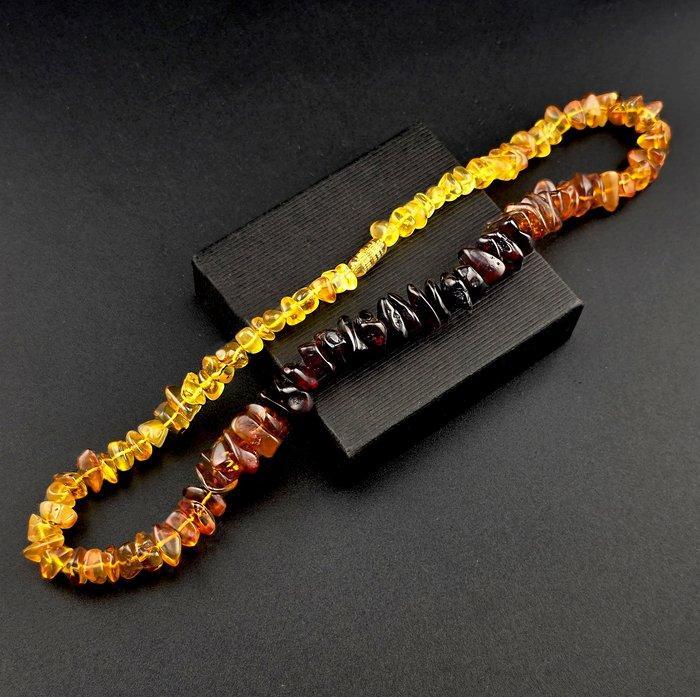 Luxe Baltic Amber Chip Necklace – Artistiek spectrum van, Antiek en Kunst, Curiosa en Brocante