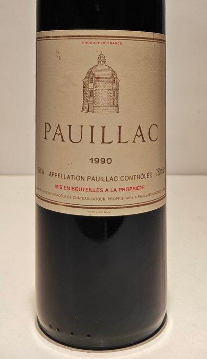1990 Pauillac de Château Latour, 3rd wine of Ch. Latour -, Collections, Vins