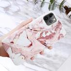 iPhone 7 Hoesje Marmer Textuur - Shockproof Glossy Case, Nieuw, Verzenden
