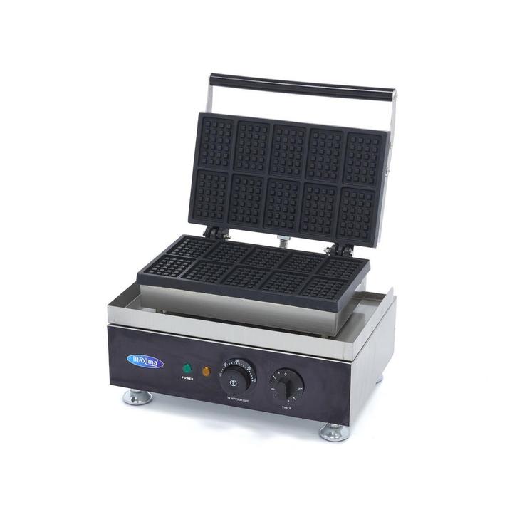 Wafelijzer | 50–300°C | RVS | 10 mini wafels tegelijk |, Articles professionnels, Horeca | Équipement de cuisine, Envoi