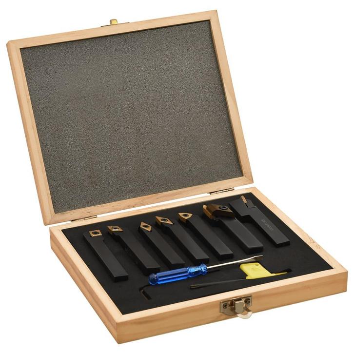 vidaXL 12-delige Draaigereedschapsset indexeerbaar 80 mm, Doe-het-zelf en Bouw, Gereedschap | Handgereedschap, Nieuw, Verzenden