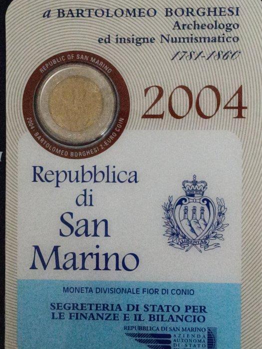 San Marino. 2 Euro 2004 Bartolomeo Borghesi (Zonder, Timbres & Monnaies, Monnaies | Europe | Monnaies non-euro