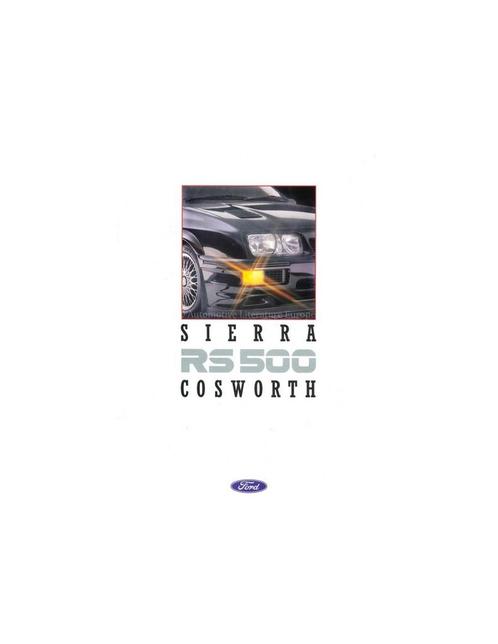 1987 FORD SIERRA RS 500 COSWORTH BROCHURE ENGELS, Livres, Autos | Brochures & Magazines, Enlèvement ou Envoi