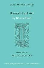Ramas Last Act.by Pollock, (TRN) New, Sheldon I. Pollock, Bhava-Bhuti Bhava-Bhuti, Verzenden