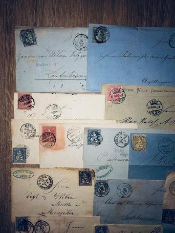 Zwitserland 1870/1880 - Zwitserland 1860/1880 loterij 17 beschikbaar voor biedingen